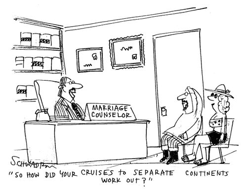 'So how did your cruises to separate continents work out?'