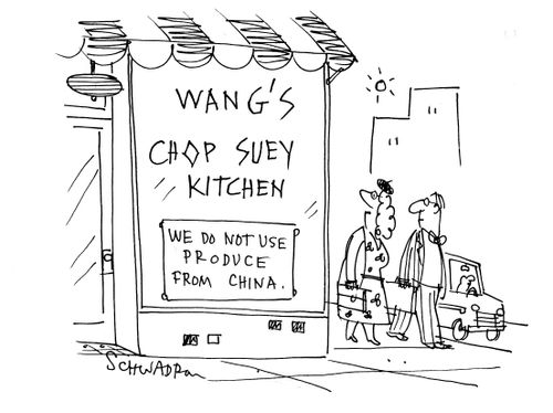 Wang's Chop Suey Kitchen - We Do Not Use Produce From China.