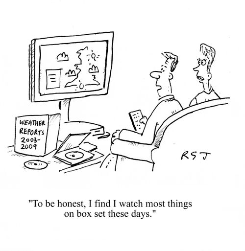 'To be honest, I find I watch most things on box set these days.'