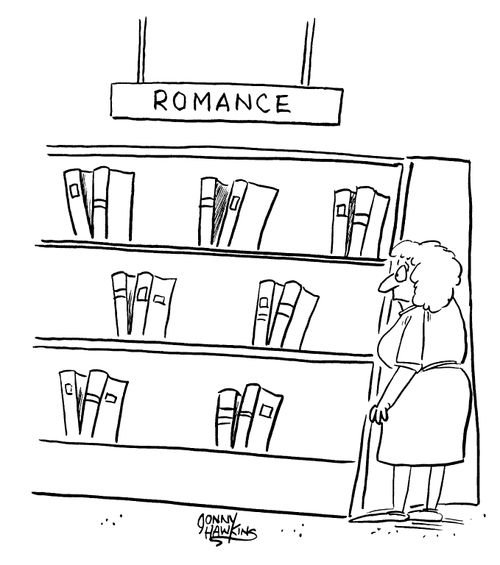 Romance section - All books in couples