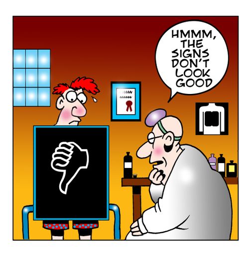 Hmm, the signs don't look good...