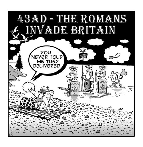 43AD: Romans invade Britain.