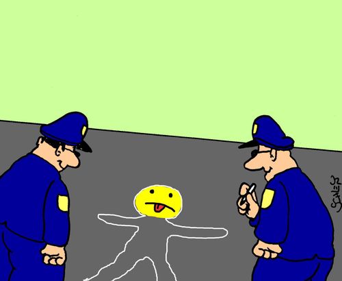 Smiley face Crime Scene