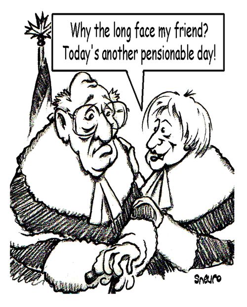 Supreme Court Juges: Today's another pensionable day!