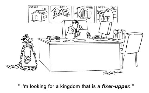 'I'm looking for a kingdom that is a fixer-upper.'