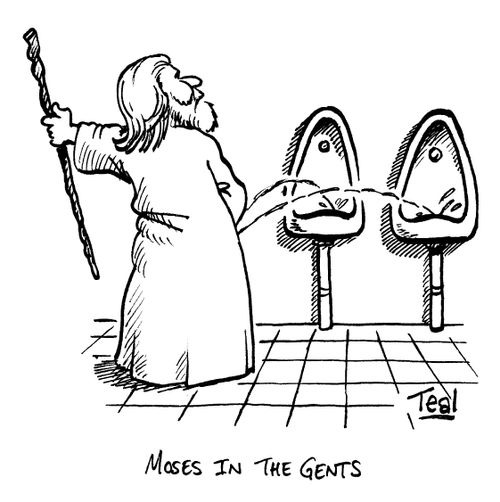 'Moses in the Gents.'