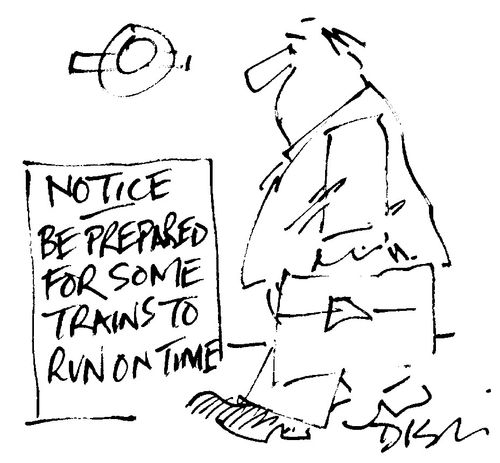 Notice: Be Prepared for Some Trains to Run on Time