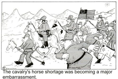 'The cavalry's horse shortage was becoming a major embarrassment.'