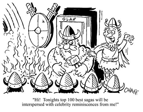 'Hi! Tonights top 100 sagas will be interspersed with celebrity reminiscences form me!'