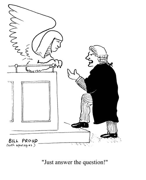 'Just answer the question!'