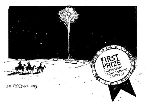 Christmas Light Display First Prize.