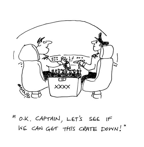 'Ok Captain, let's see if we can get this crate down!'