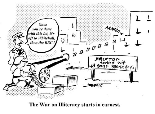 The War on Illiteracy is Ernest.