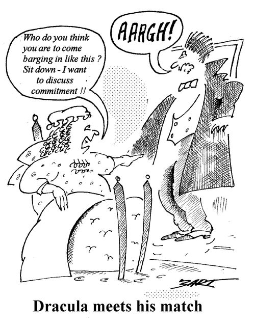 Dracula meets his match.