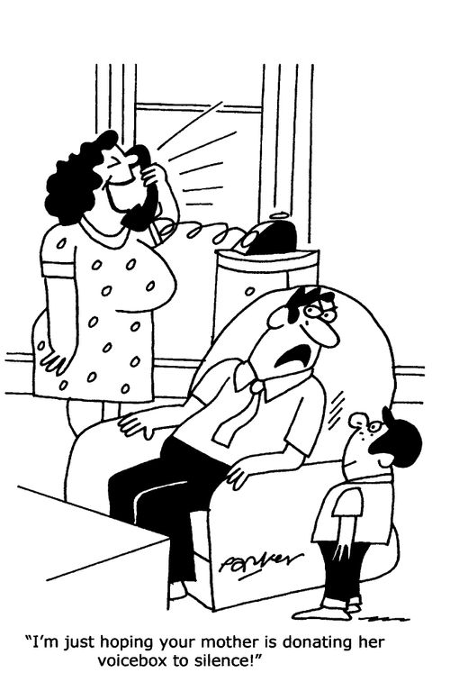 "I'm just hoping your mother is donating her voicebox to silence!"