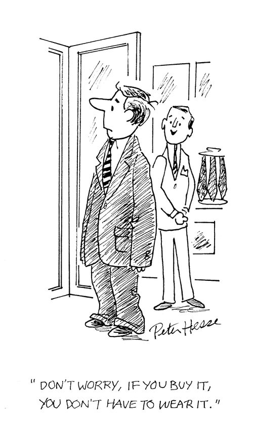 'Don't worry, if you buy it, you don't have to wear it.'
