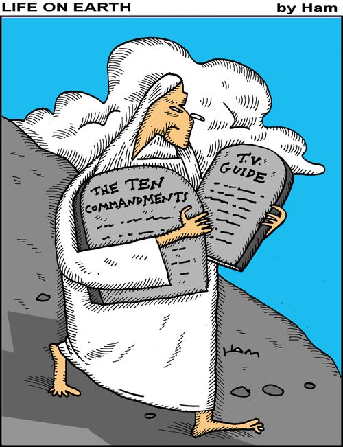 Moses' TV guide.