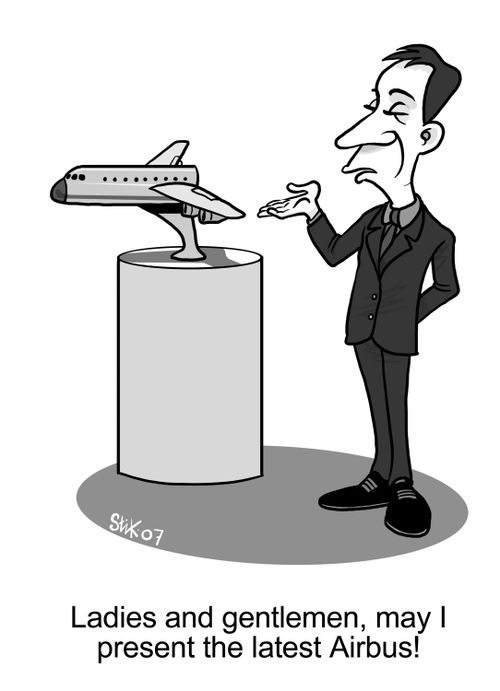 'Ladies and gentlemen, may I present to you the latest Airbus!'