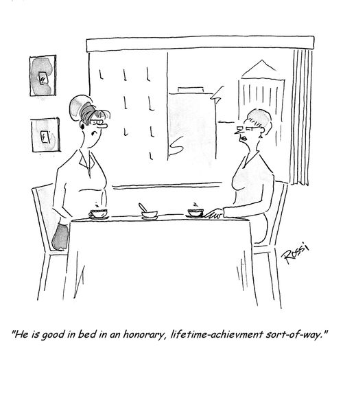 'He is good in bed in an honorary, lifetime-achievement sort of way.'