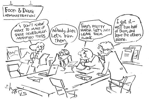 'I don't know what to make of genetically modified food'...
