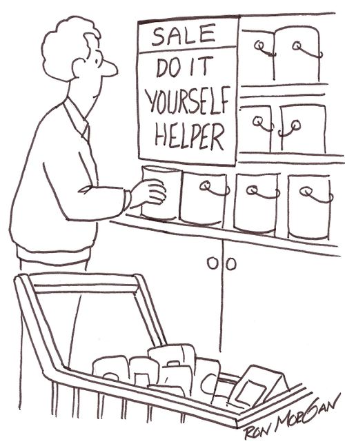 Man buys 'Do It Yourself' helper.