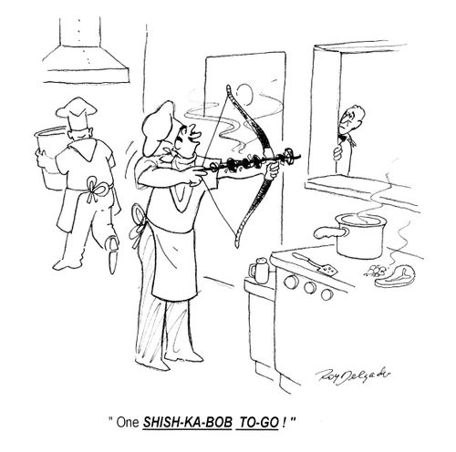'One SHISH-KA-BOB TO GO!'