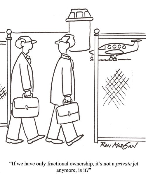 'If we have only fractional ownership, it's not a private jet anymore, is it?'