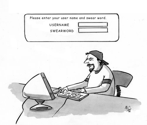 Window calls for username and swearword.