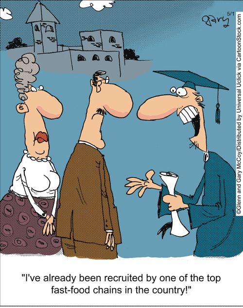 'I've already been recruited by one of the top fast-food chains in the country!'