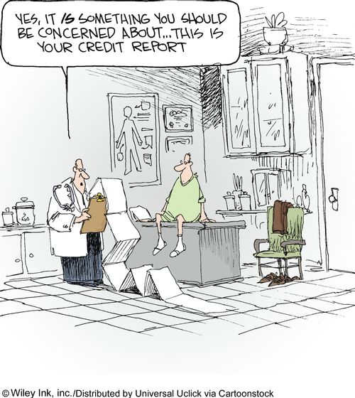 'Yes, it is something you should be concerned about...this is your credit report.'