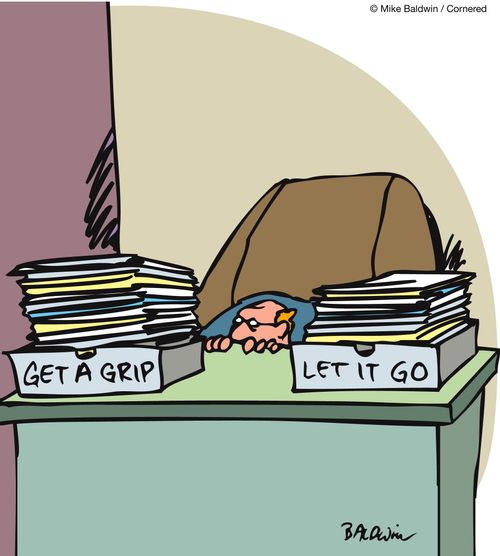 Desk Organizers: Get a grip and Let it go.