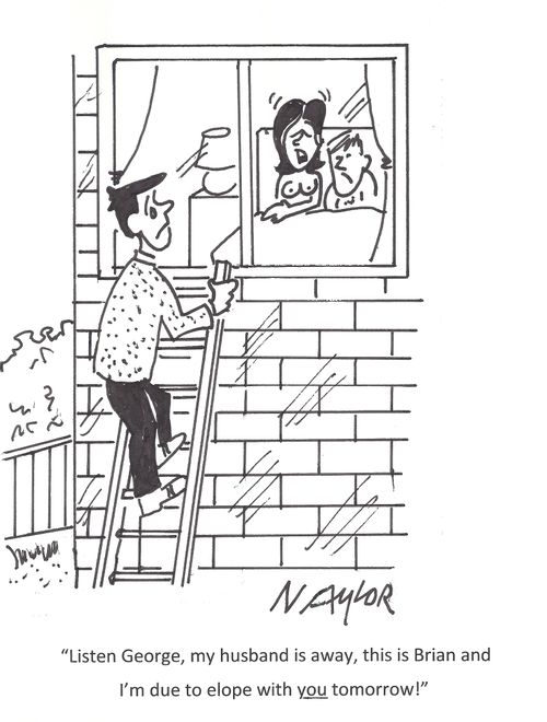 'Listen George, my husband is away, this is Brian and I'm due to elope with you tomorrow!'