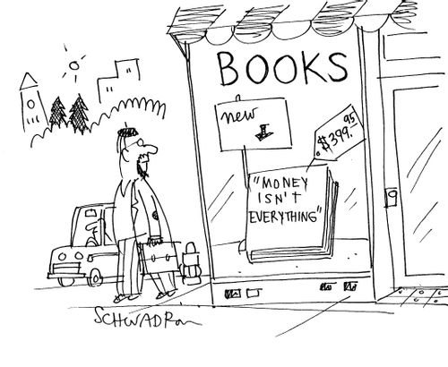 A book called 'Money isn't everything' is on sale for $399.95