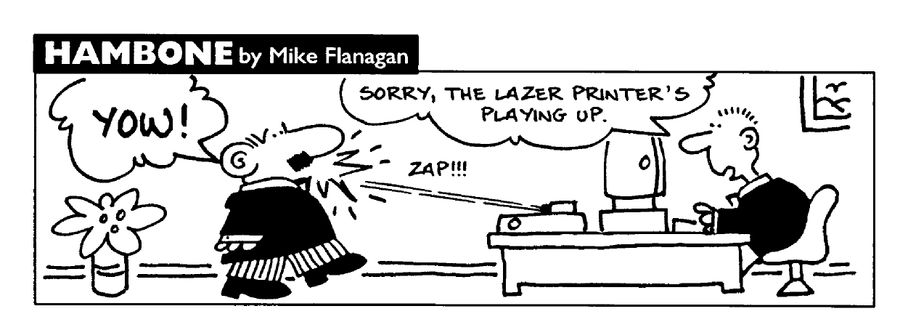 STRIP Hambone: Laser printer playing up