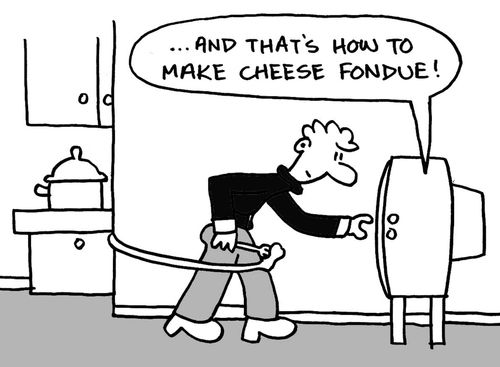 And that's how to make cheese fondue!