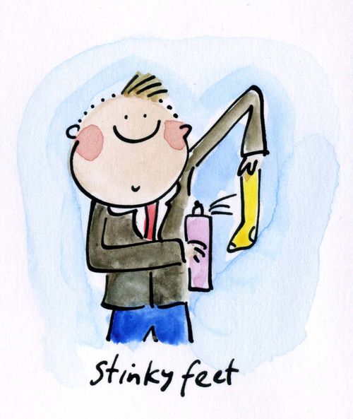 Stinky feet.