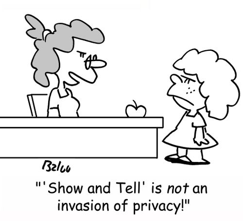 ''Show and Tell' is NOT an invasion of privacy!'