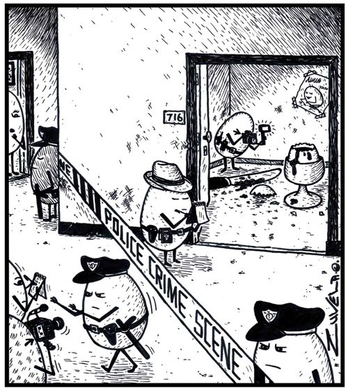 Police crime scene.