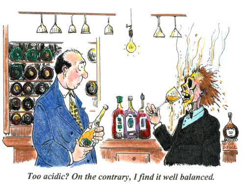 'Too acidic? On the contrary, I find it well balanced.'