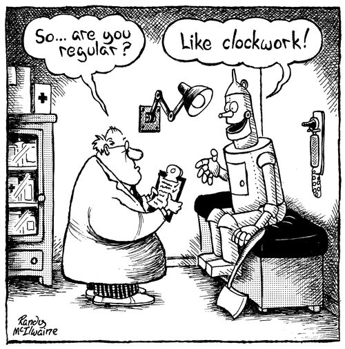The Tin Man gets a physical.