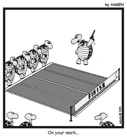 'On your mark...'
