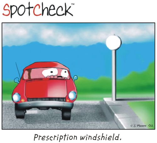 Prescription windshield