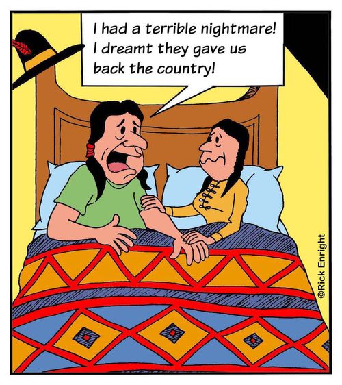 'I had a terrible nightmare! I dreamt they gave us back the country!'