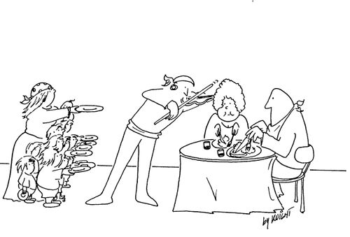 Violinist's family begging while he plays.