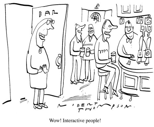 "Wow, interactive people"