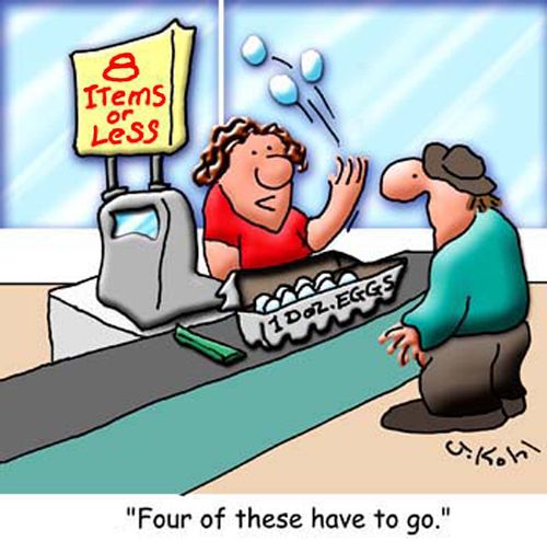 'Four of these have to go.'