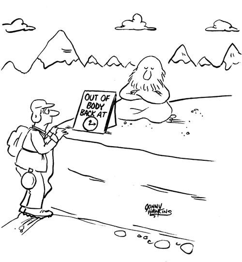 Truth seeker sees Guru's sign: 'Out of Body, Back at ...'