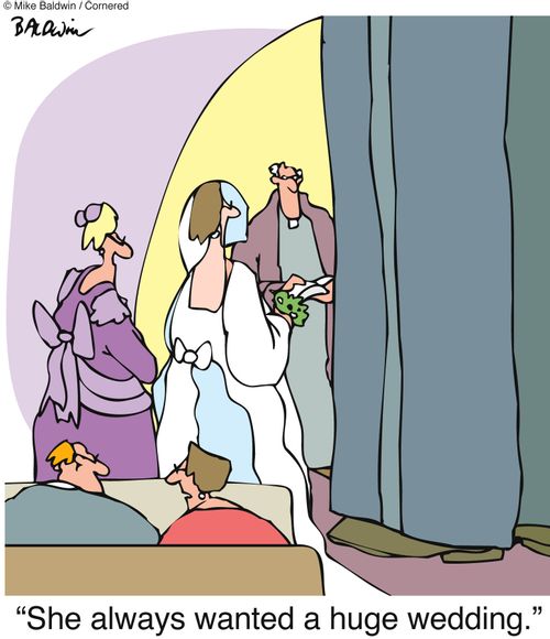 "She always wanted a huge wedding."
