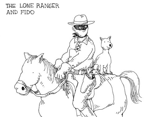 The Lone Ranger and Fido.