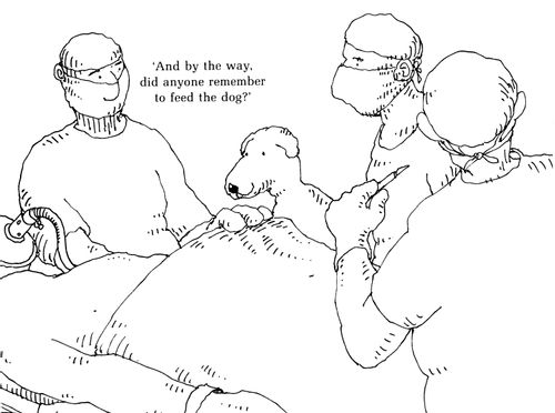 'And by the way, did anyone remember to feed the dog?'